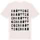 Vintage White t-shirt med Bröttegen ordlek t-shirt