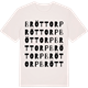 Vintage White t-shirt med Bröttorp ordlek t-shirt