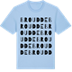 Blue Soul t-shirt med Broudde ordlek t-shirt