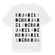 White t-shirt med Bruareliden ordlek t-shirt