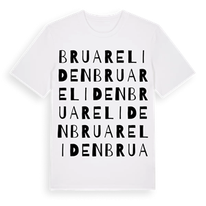 Bruareliden ordlek t-shirt – ekologisk bomull t-shirt från Pinshirt