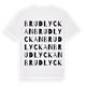 Brudlyckan ordlek t-shirt