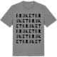 Mid Heather Gray t-shirt med Bruket ordlek t-shirt