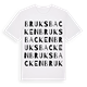 White t-shirt med Bruksbacken ordlek t-shirt