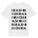 White t-shirt med Bruksholmen ordlek t-shirt
