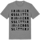 Mid Heather Gray t-shirt med Brunabergsslätt ordlek t-shirt
