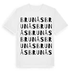 Brunås ordlek t-shirt – ekologisk bomull t-shirt från Pinshirt
