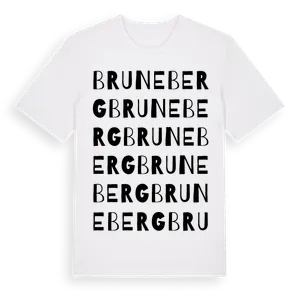 Bruneberg ordlek t-shirt – ekologisk bomull t-shirt från Pinshirt