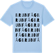 Blue Soul t-shirt med Brunfåg ordlek t-shirt