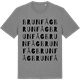 Mid Heather Gray t-shirt med Brunfåg ordlek t-shirt