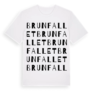 Brunfallet ordlek t-shirt – ekologisk bomull t-shirt från Pinshirt