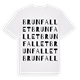 Brunfallet ordlek t-shirt