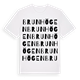 White t-shirt med Brunhögen ordlek t-shirt