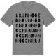 Mid Heather Gray t-shirt med Brunhögen ordlek t-shirt
