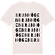 Vintage White t-shirt med Brunhögen ordlek t-shirt