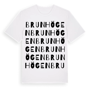 Brunhögen ordlek t-shirt – ekologisk bomull t-shirt från Pinshirt