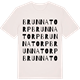Vintage White t-shirt med Brunnatorp ordlek t-shirt