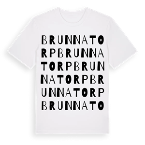 Brunnatorp ordlek t-shirt – ekologisk bomull t-shirt från Pinshirt