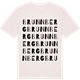 Vintage White t-shirt med Brunnberg ordlek t-shirt