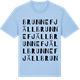 Blue Soul t-shirt med Brunnefjäll ordlek t-shirt