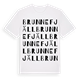 Brunnefjäll ordlek t-shirt