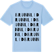 Blue Soul t-shirt med Brunnlid ordlek t-shirt