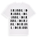 White t-shirt med Brunnlid ordlek t-shirt