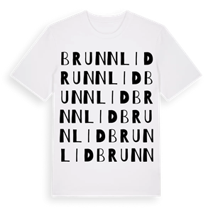 Brunnlid ordlek t-shirt – ekologisk bomull t-shirt från Pinshirt