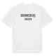 White t-shirt med Brunnsberg i Sverige t-shirt