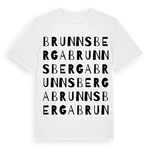 Brunnsberga ordlek t-shirt – ekologisk bomull t-shirt från Pinshirt