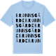 Blue Soul t-shirt med Brunnsgärde ordlek t-shirt