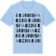 Blue Soul t-shirt med Brunnshagen ordlek t-shirt