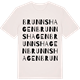 Vintage White t-shirt med Brunnshagen ordlek t-shirt