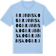 Blue Soul t-shirt med Brunnskog ordlek t-shirt