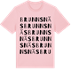 Pink Cotton t-shirt med Brunnsnäs ordlek t-shirt