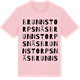 Pink Cotton t-shirt med Brunnstorpsnäs ordlek t-shirt