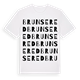 Brunsered ordlek t-shirt