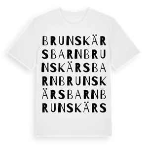 Brunskärs barn ordlek t-shirt – ekologisk bomull t-shirt från Pinshirt