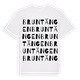 White t-shirt med Bruntängen ordlek t-shirt