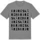 Mid Heather Gray t-shirt med Brureskären ordlek t-shirt
