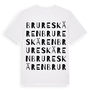 Brureskären ordlek t-shirt – ekologisk bomull t-shirt från Pinshirt
