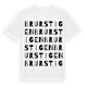 White t-shirt med Brurstigen ordlek t-shirt
