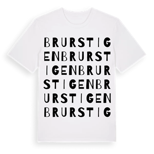 Brurstigen ordlek t-shirt – ekologisk bomull t-shirt från Pinshirt