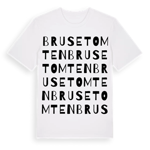 Brusetomten ordlek t-shirt – ekologisk bomull t-shirt från Pinshirt
