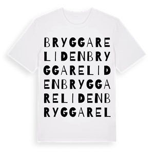 Bryggareliden ordlek t-shirt – ekologisk bomull t-shirt från Pinshirt
