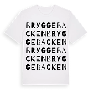 Bryggebacken ordlek t-shirt – ekologisk bomull t-shirt från Pinshirt