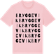 Pink Cotton t-shirt med Bryggevik ordlek t-shirt