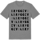 Mid Heather Gray t-shirt med Bryggevik ordlek t-shirt