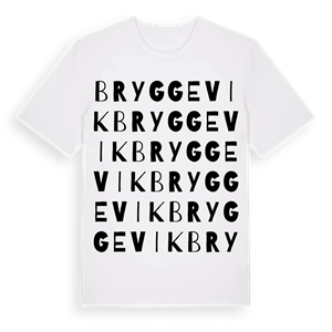 Bryggevik ordlek t-shirt – ekologisk bomull t-shirt från Pinshirt