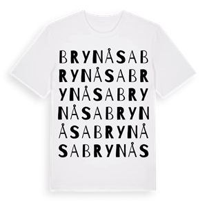 Brynåsa ordlek t-shirt – ekologisk bomull t-shirt från Pinshirt